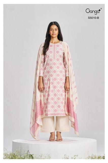 Ganga jagriti 5010 wholesale crepe dress materials